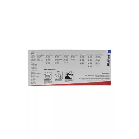 Scanpart Maxtra + 4db -os vízszűrő patron 