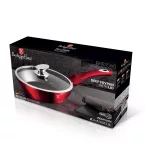 Mély serpenyő fedővel