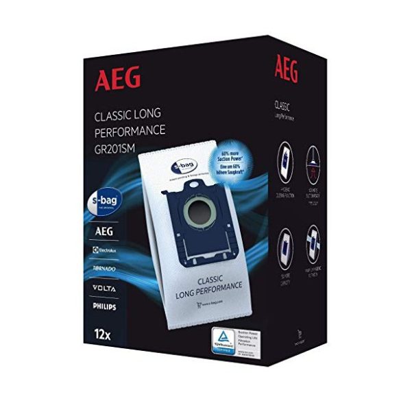 Electrolux/AEG E201SM / Gr201SM S-Bag porzsák MEGA PACK